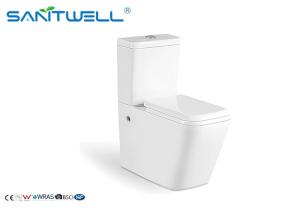 Quality Watermark Two Piece Toilet , Ceramic Floor Mounted Toilet With ODM Logo SWC2421 wholesale