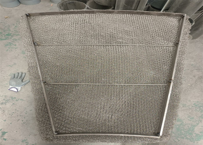 Glass Fiber SS Co Knitmesh Demister 80kg/M3 Custom Size Filter Demister
