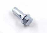 High Strength Mild Steel Dowel Pin , Flat Headed Cylindrical Pin Blue White