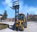 4 T Construction Fork Lift Trucks 1070mm Fork Length , Diesel Forklift Truck Ce