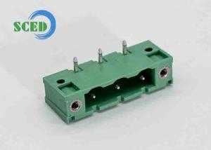 Quality Male Sockets Header Pitch 7.62mm 300V 18A PA66 Pluggable Terminal Block wholesale