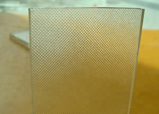 Smooth Clear Patterned Glass , Patterned Tempered Glass 3~8mm Thickness