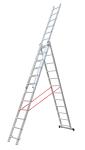 Foldable 3x9 5.72m A Frame Extension Ladder