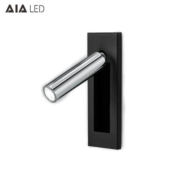 Aluminum recessed mounted reading wall lamp LED bedside wall lamp/led bed book
