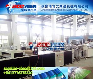 Quality plastic PVC+ASA/PMMA color steel corrugated wave roof tile making machine production line wholesale