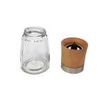 Food Grade Wooden 132mm 206g 170ml Rock Salt Grinder
