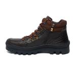 Spring Dark Coffee Lace Up Mens Leather Casual Boots