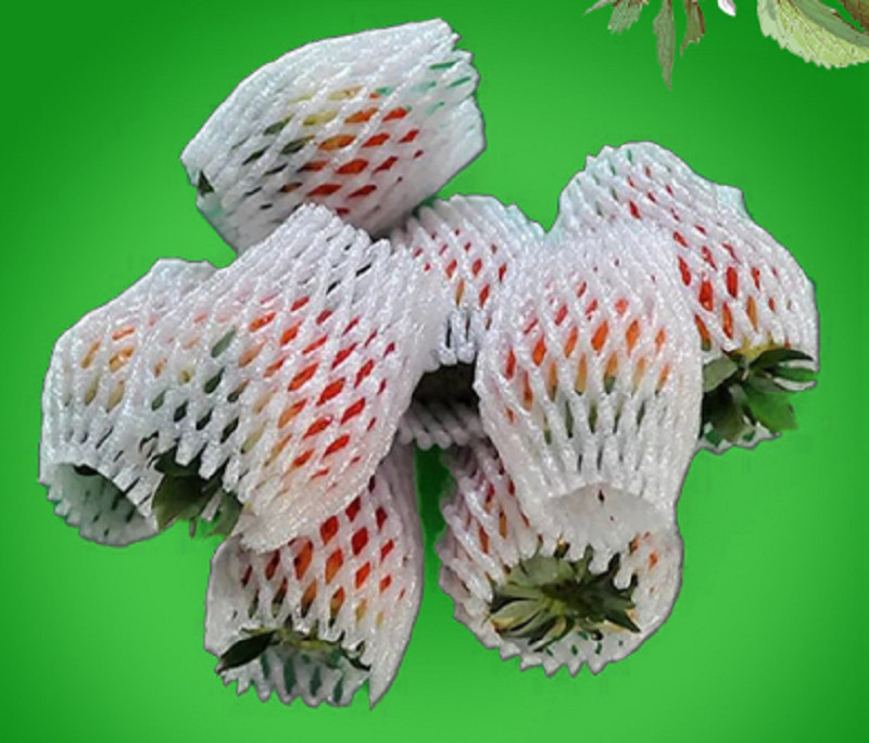 White Yellow EPE Foam Plastic Fresh Fruit Packing Net For Mango