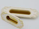 Furniture 32mm Hidden Kitchen Door Handles White Elegant Style Decoration