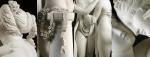 Stone hand carved statue Three graces lady marble sculpture for art gallery