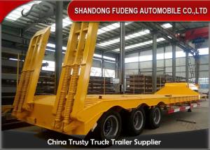 Quality Welding Transport Q345B 13M 70T Low Loader Semi Trailer wholesale