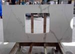 22" Wide Calcutta Quartz Bathroom Vanity Tops Anti - Stain Quartz Tile