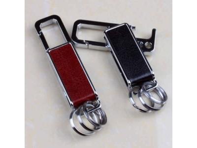 Spinning Leather Metal Car Keychain Bottle Opener,die casting metal leather