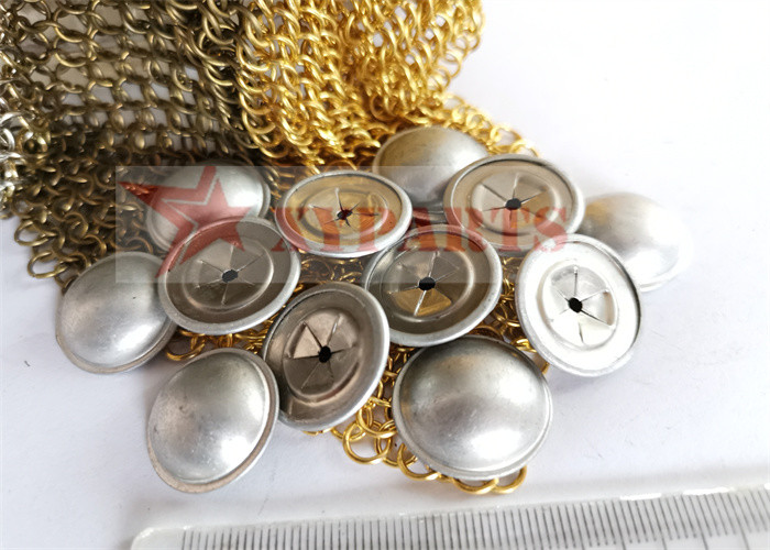 Fast Type 22mm Stainless Steel Insulation Dome Caps For Locked Lacing Anchors