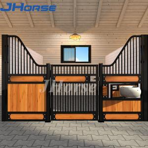 Quality Exterior Q235 Steel Frame Horse Stall Fronts 10ft 12ft 14ft wholesale