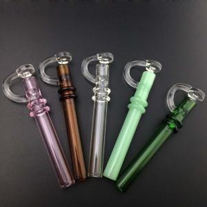 Quality Pretty Colorful Glass Oil Nail One Hitter Piece Hand Blown Production Technology wholesale