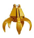 Hydraulic Rock Orange Peel Grab Bucket With Four Fingers Multipurpose