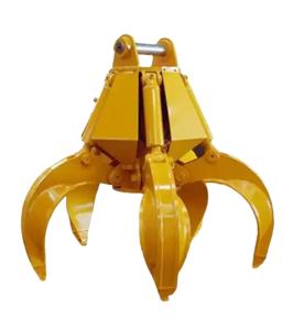Quality Hydraulic Rock Orange Peel Grab Bucket With Four Fingers Multipurpose wholesale