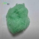 Recycled PET Polyester Staple Fibres Green 2.5D PSF For Yarns Production