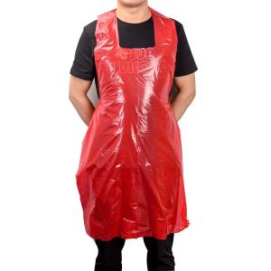 Quality Disposable Plastic Apron Without Sleeves For Countertop Room Space Pe Apron wholesale