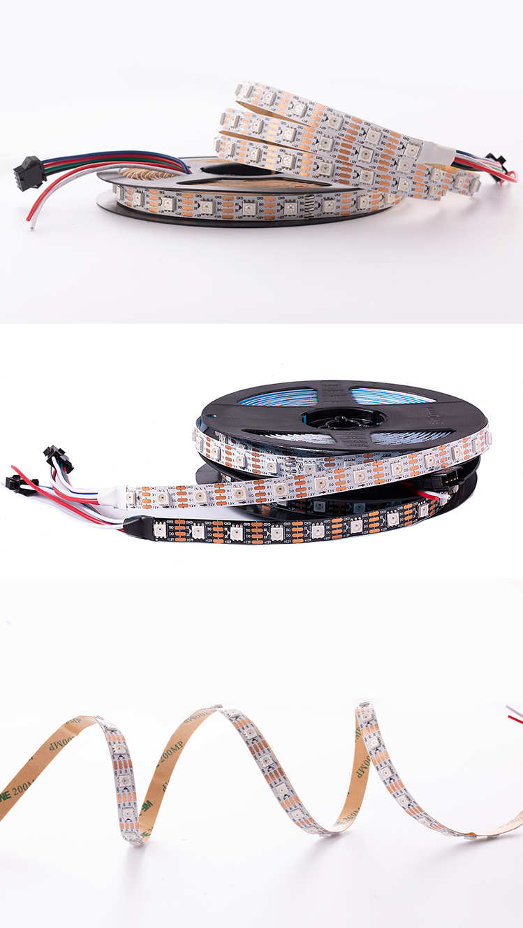 DC12V WS2815 RGBIC LED Pixel Strip Light Individually Addressable For Residential