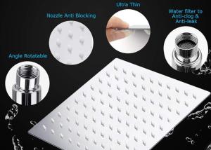 Quality Round Square Type Top Shower 304 Stainless Steel 8&quot; Ultra Thin Top Shower wholesale