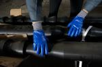 Seamless Polyester EN388 4121 Industrial Work Gloves Nitrile Fully Coating