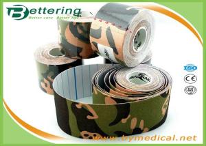 Quality Kinesio Tape 5cm 5m Camo Tape New Camouflage Cloth Kinesio Taping Muscle Physiotherapy Sports Bandage Protective wholesale