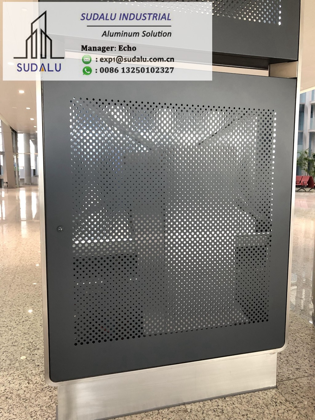 SUDALU Customized Design Aluminum City Pattern CNC Curvel Panel Interior Decoration Perforated Panel