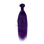 Purple Straight Remy Human Hair Bundles Sew In Weave Bundles Brazilian Bundle