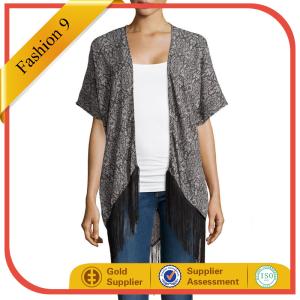 Quality Snake-Print Fringe-Hem Kimono wholesale