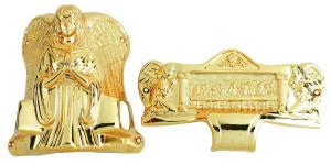 Quality Professional Gold Plating Casket Corners , OEM / ODM Funeral Accessories Suppliers wholesale