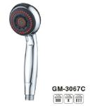 Titanium Brushed Brass Hand Shower Spray Thumb Tab Chrome Hand Held Shower Head