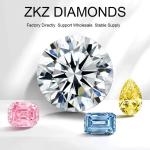 18k Gold Lab-Grown Diamond Pendant Beautiful White Diamond Jewelry For Party And