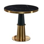 Modern Style Stainless Steels Round Marble Hotel Negotiation Table