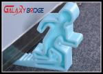 Funny Design Glass Door Stopper , Soft Plastic Man Glass Shower Door Holder PVC