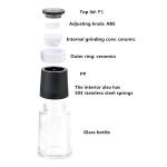 refillable 120ml Glass Ceramic Salt And Pepper Mills