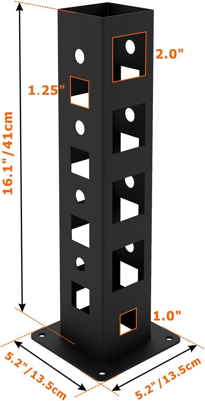 1.25"/2" Hitch Storage Heavy Duty Receiver Garage Hitch Stand Holder Base 9 Hitch Storage Ground Mount