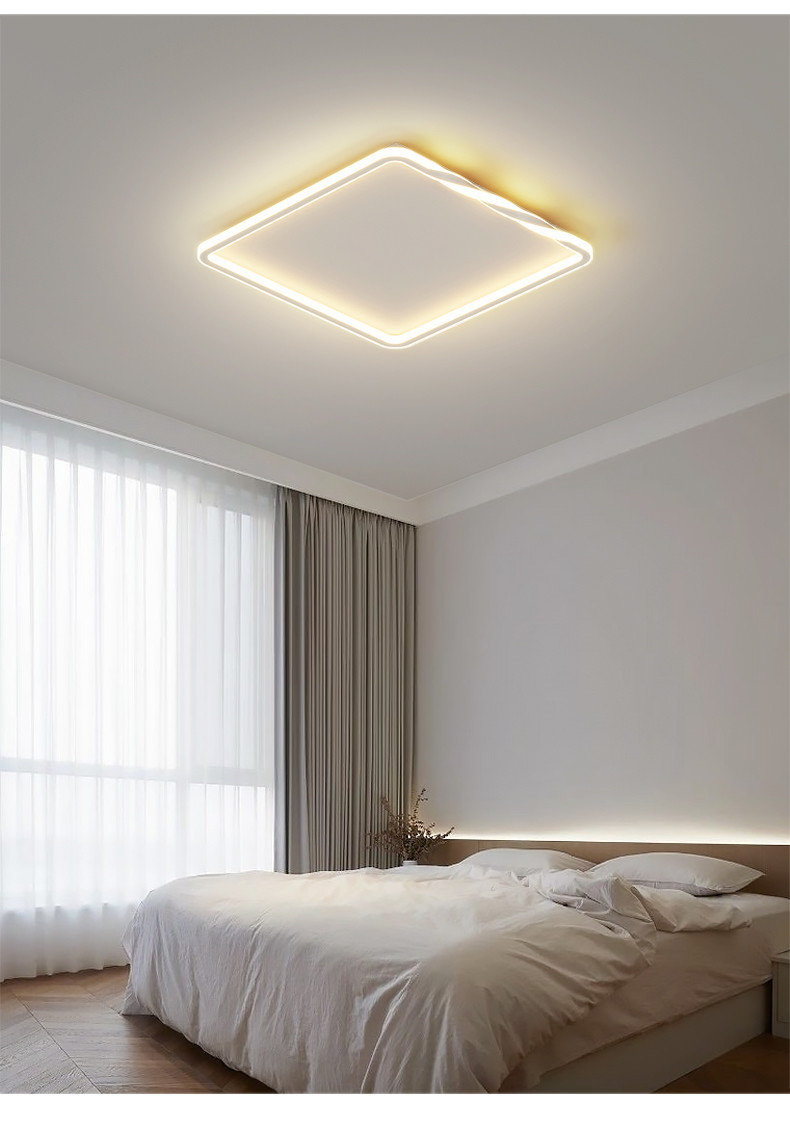 Nordic Living Room Minimalist Ceiling Lights Modern Bedroom Recessed Rectangular Ceiling Lights(WH-MA-247)