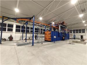 Quality Accumulation QXL10 Catenary Shot Blasting Machine Shovel Handle Cleaning wholesale