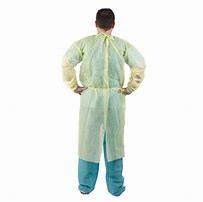 Quality Yellow Isolation Disposable PPE Gowns Universal Size Personal Protective In Hospital wholesale