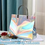 Holographic Rainbow Handbag Reusable Bags, Gym Sports Security Travel Beach