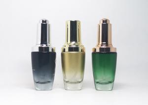 Quality Custom Color Glass Empty Hair Oil Bottles Hot Stamping wholesale