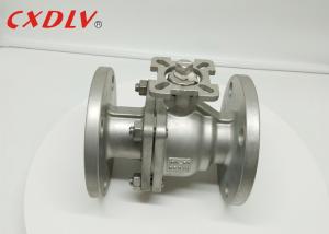 China 150LB Flanged Stainless Steel Ball Valve CF8M Direct Mounting Pad on sale