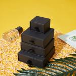 Cardboard Jewelry Drawer Storage Box Packaging Box Customized Logo With Velvet