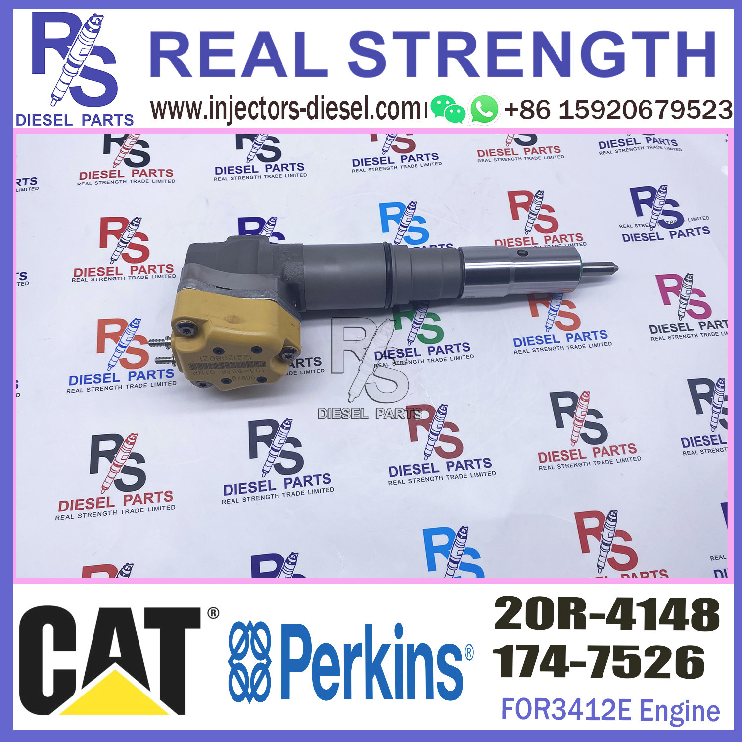 Diesel pump nozzle assembly common rail injector 20R-4148 for diesel engine