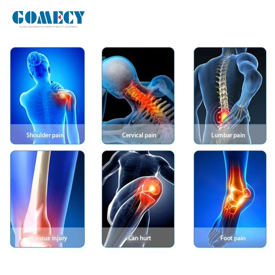 Portable Focus Shockwave Therapy Equipment For Physiotherapy Deep Tissue Healing Pain Relief Machine
