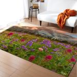 Non Skid 3D Printed Rugs 100*120cm Living Spaces Area Rugs