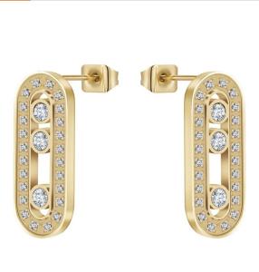 Quality Women Cartilage Cuffs Hoop Climber Earrings With Cubic Zirconia CZ wholesale