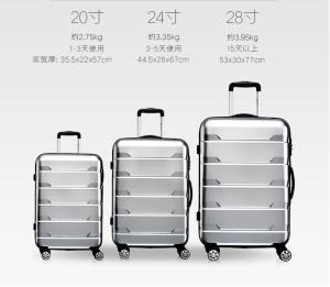 Quality 2017 New Design abs pc travel luggage new fashion ABS/PC luggage set wholesale